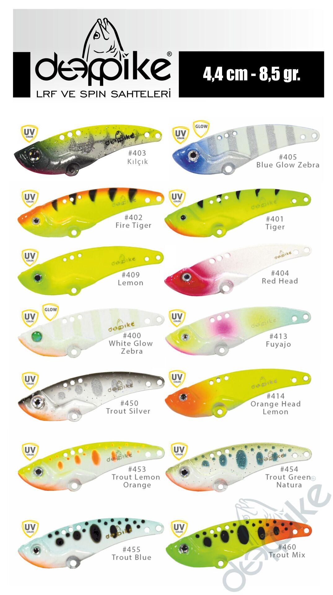 Deepvib 400 7.5gr 4.5cm Vibrasyon Yem Serisi