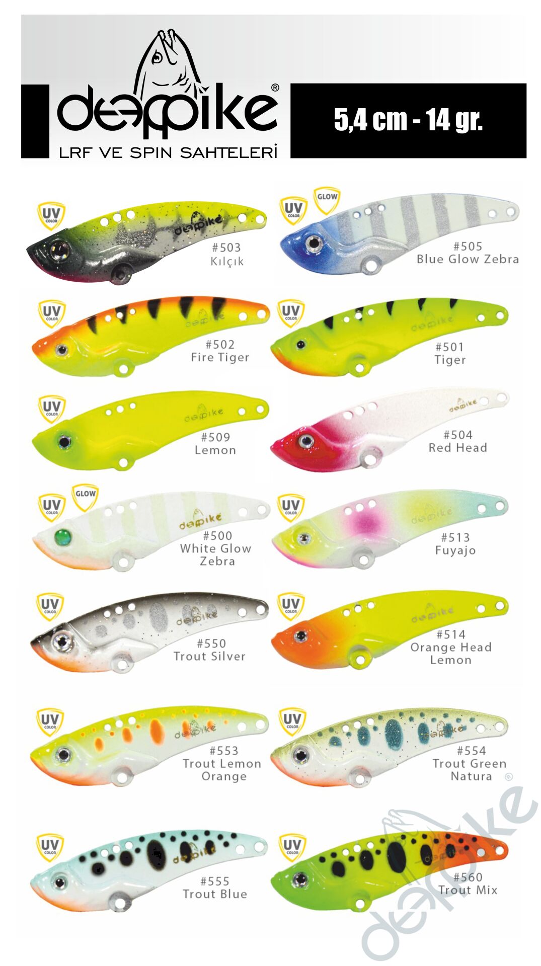 Deepvib 500 14gr 5.5cm Vibrasyon Yem Serisi