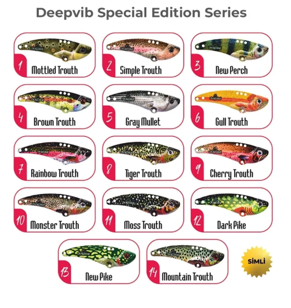 Deepvib Special Edition 4.4 cm 8gr Vibrasyon Yem Serisi Tüm Set